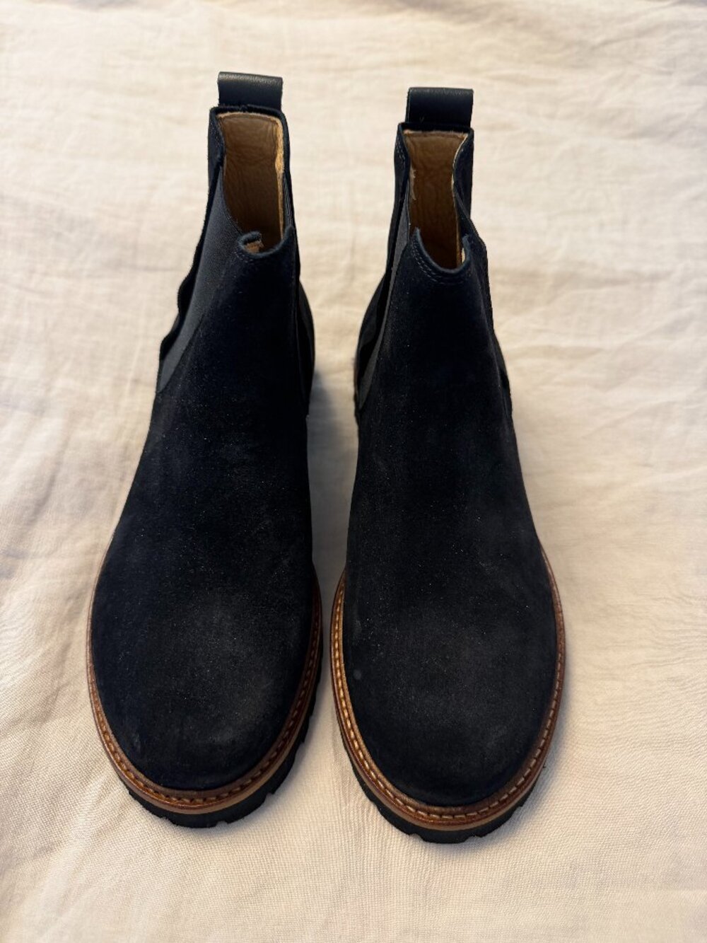Samuel Hubbard black suede women's boots, size 7.5 medium width